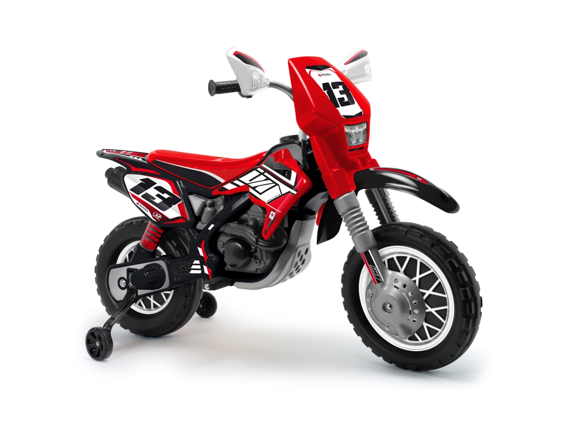 Moto INJUSA Cross Thunder Max VX 12V Rojo (Edad Mínima: 3 años - 115 x 52 x 82 cm)