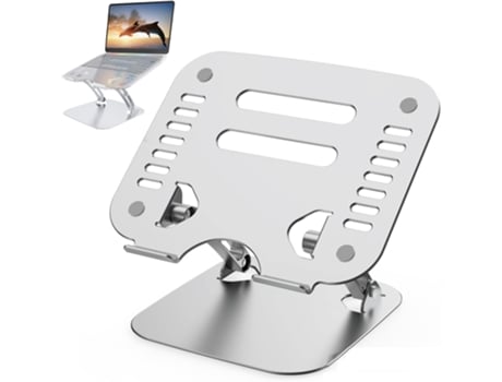 Soporte para computadora portátil, soporte para computadora portátil ajustable en ángulo de altura ergonómico Compatible con la mayoría de las comp...