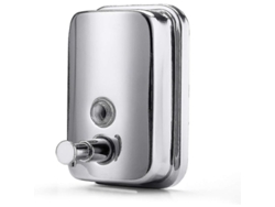 Dispensador Manual De Jabón De Acero Inoxidable Para Baño Y Cocina, 500 Ml.