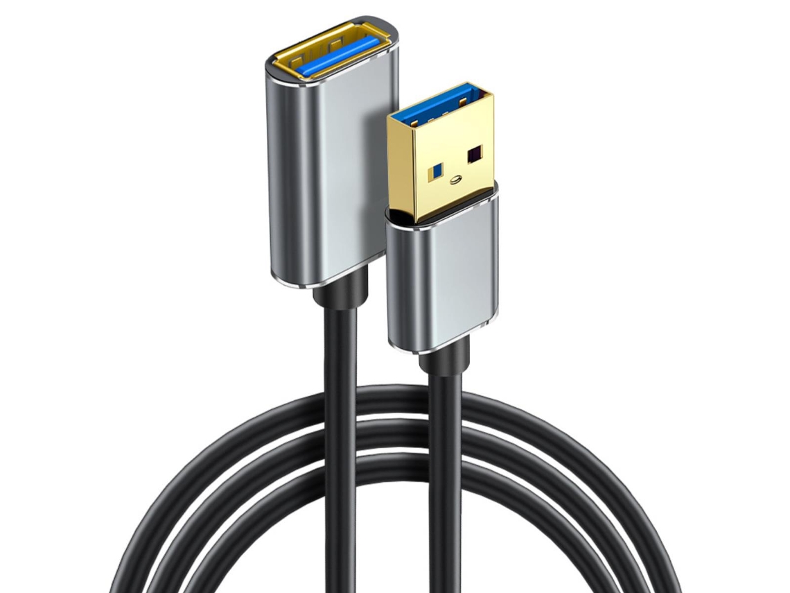 Cable de extensión USB 3.0 de alta velocidad a macho a hembra Cable de extensión de 0.5M