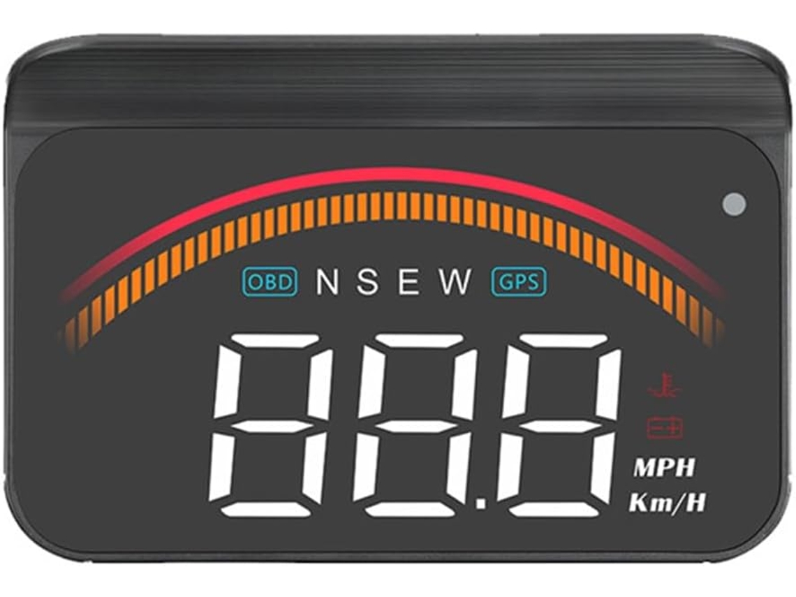 M11 Obd2 Sistema Dual Hud Pantalla Semiabierta Con Velocidad, Temperatura Y Tiempo De Agua