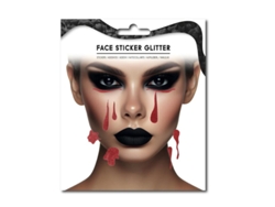Sticker Facial de Sangre falsa halloween brillante