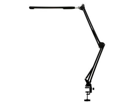 Lámpara de escritorio Led de brazo orientable negro