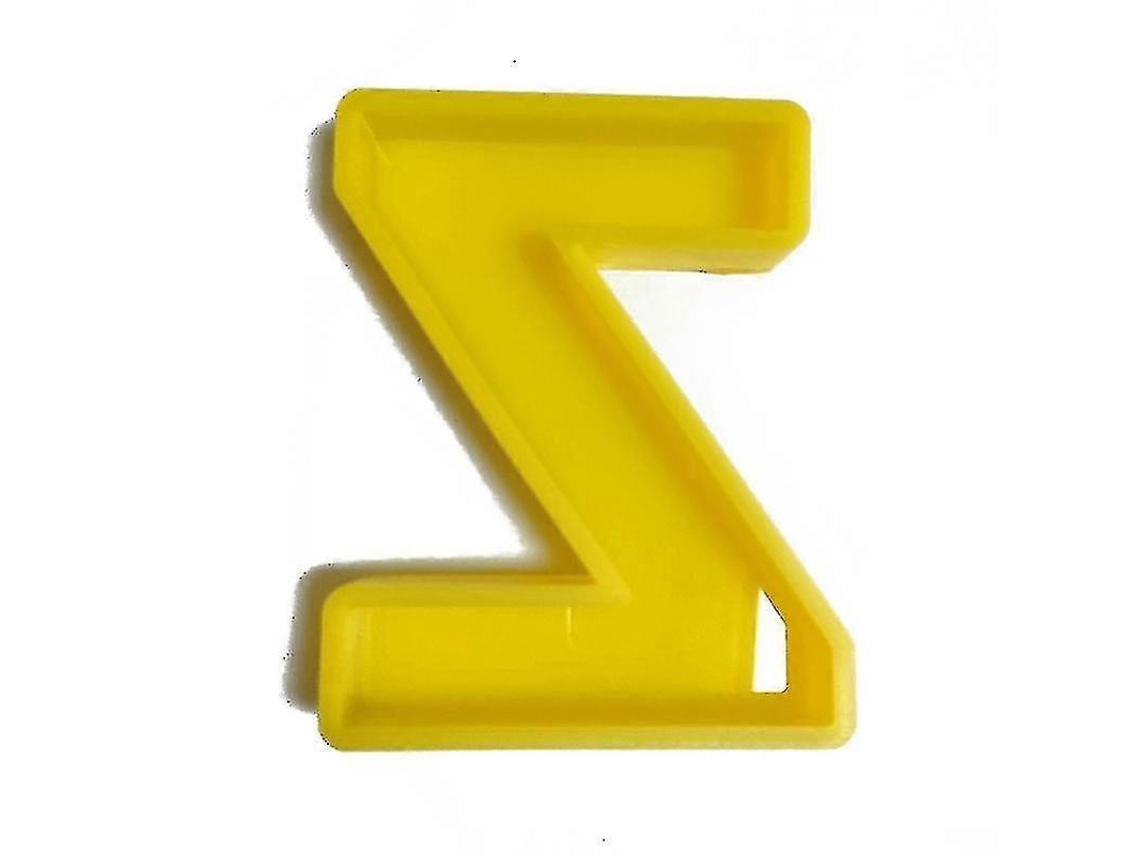 Moldes de silicona con letras amarillas para manualidades, resina epoxi y decoración del hogar.