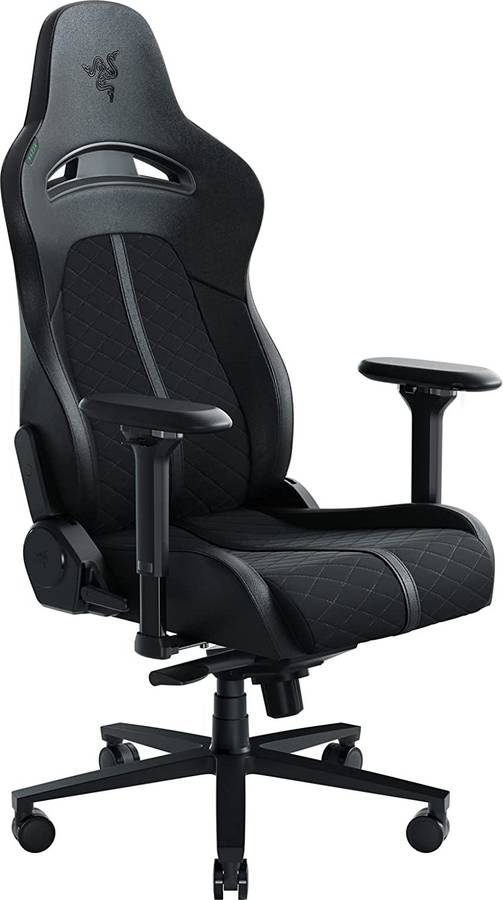 Silla Gaming Razer Enki (Hasta 136 kg - Elevador a Gas Clase 4 - Negro)