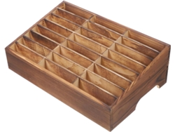 Caja De Almacenamiento De Madera Para Teléfonos Móviles, Organizador De Escritorio Con Múltiples Compartimentos.
