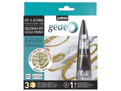 Kit de dorado - 3 láminas de espejo y mezcla de 20 ml - Acabado dorado