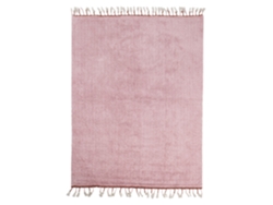 Alfombra de pelo corto BELIANI Caparli de Algodón Rosa 140x200