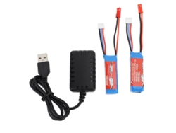 Cargador De Batería Para Coche Rc 7.4v 400mah Batería De Litio Con Cargador Para K969 K989 284161 284131 284010 Coches Rc 1/28