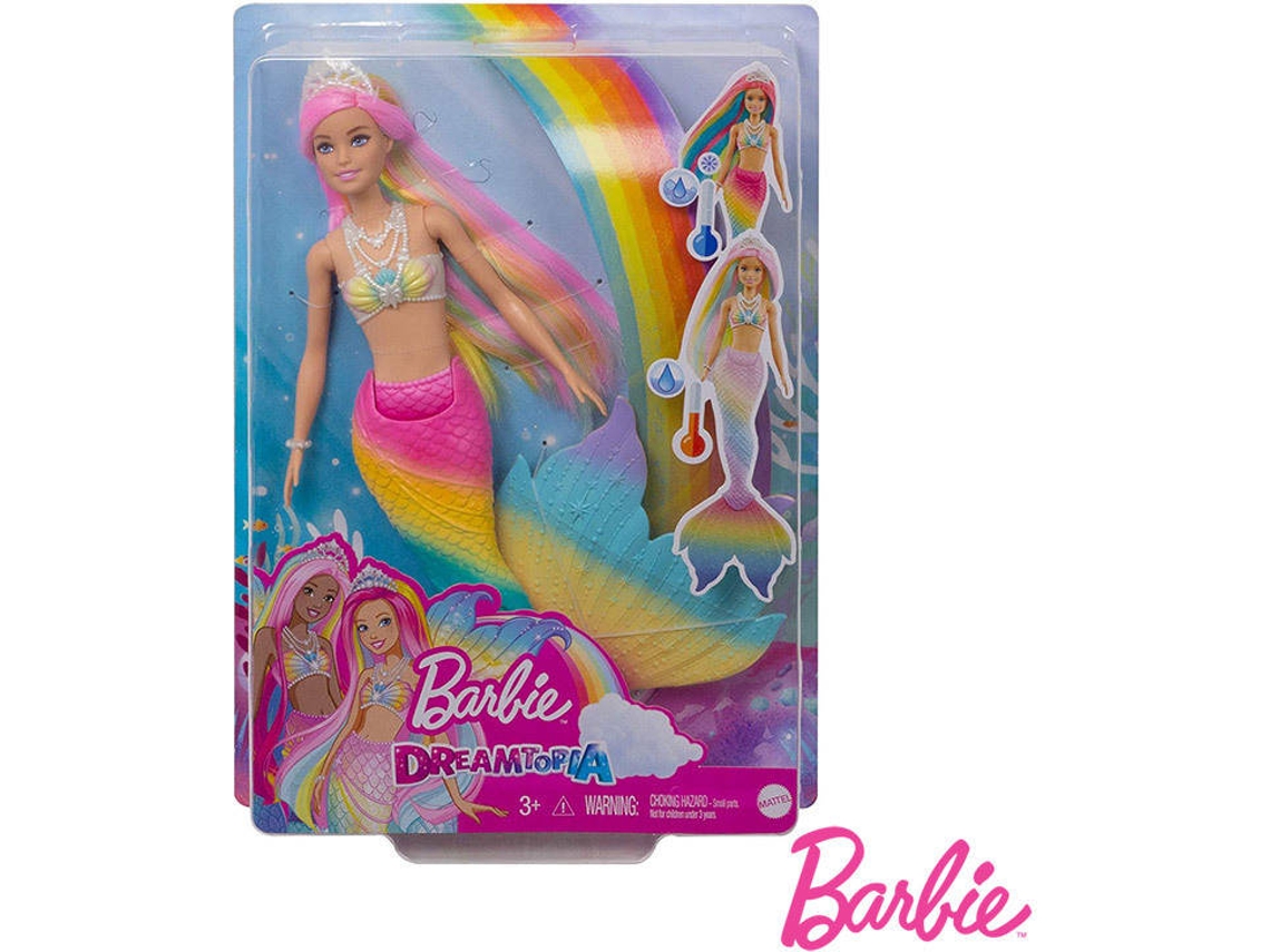 BARBIE Sirena Arcoiris (Edad Mínima: ‍3 Años)