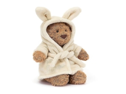 2026-juguete De Peluche Jellycat Bartholomew Bear Bathrobe Mediano - H26 X W12 Cm, Recomendado Para +3 Años, Lavado A Mano