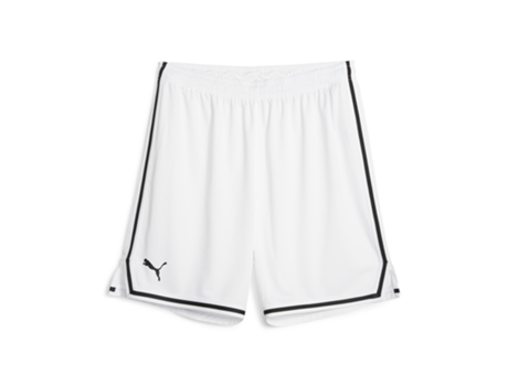 Pantalones Cortos de Niños para Baloncesto PUMA Hoops Team Game Blanco (11/12 años)