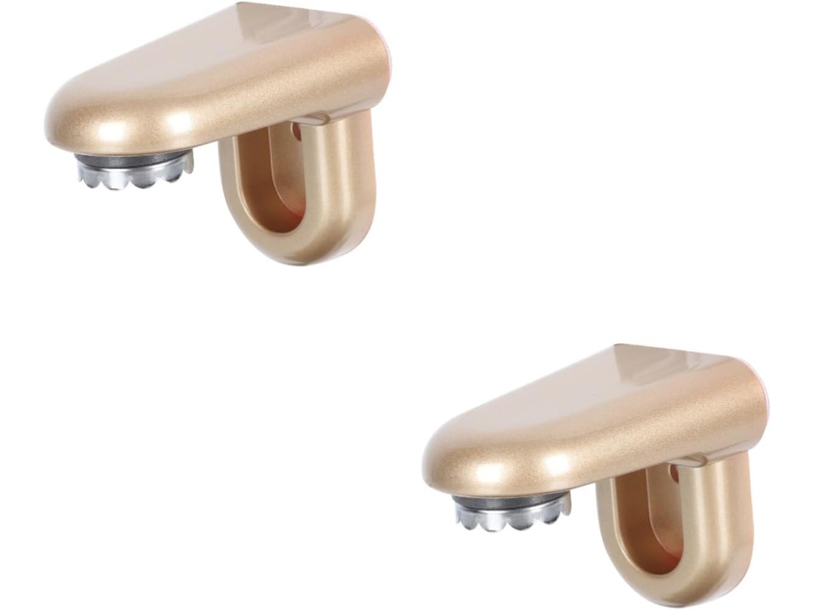 Estante magnético de pared para baño (2 unidades), de metal, con reverso adhesivo, de acero inoxidable, diseño Slowmoose