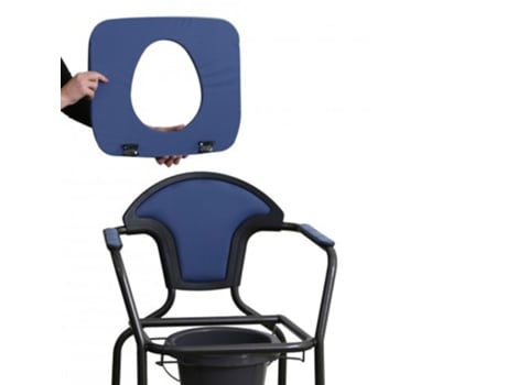 Silla Wc HERDEGEN Portátil Reposabrazos Acero Azul