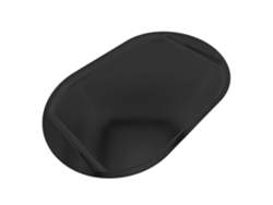 Bandeja Profesional Irrompible Antideslizante, Tamaño XXL 55X35X2 cm, Ligera, Antideslizante, Negra, STATIKMISS