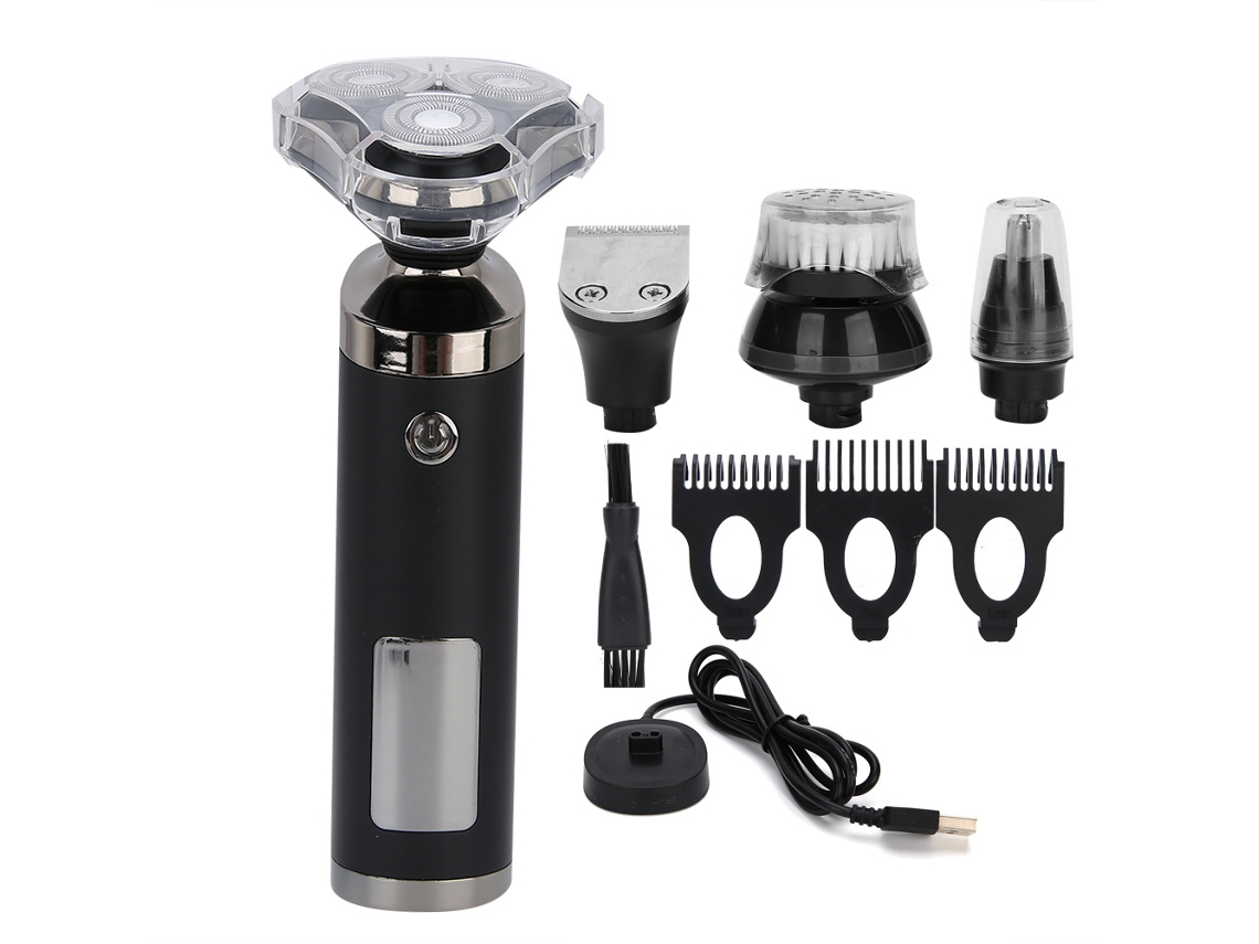 Afeitadora Eléctrica Multifuncional Para Barba, Bigote E Nariz
