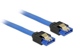 Cable SATA DELOCK (SATA - 50 cm - Negro)
