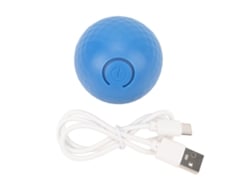 Pelota activa con luz LED para perros, juego interactivo, automático, azul (sin marca)