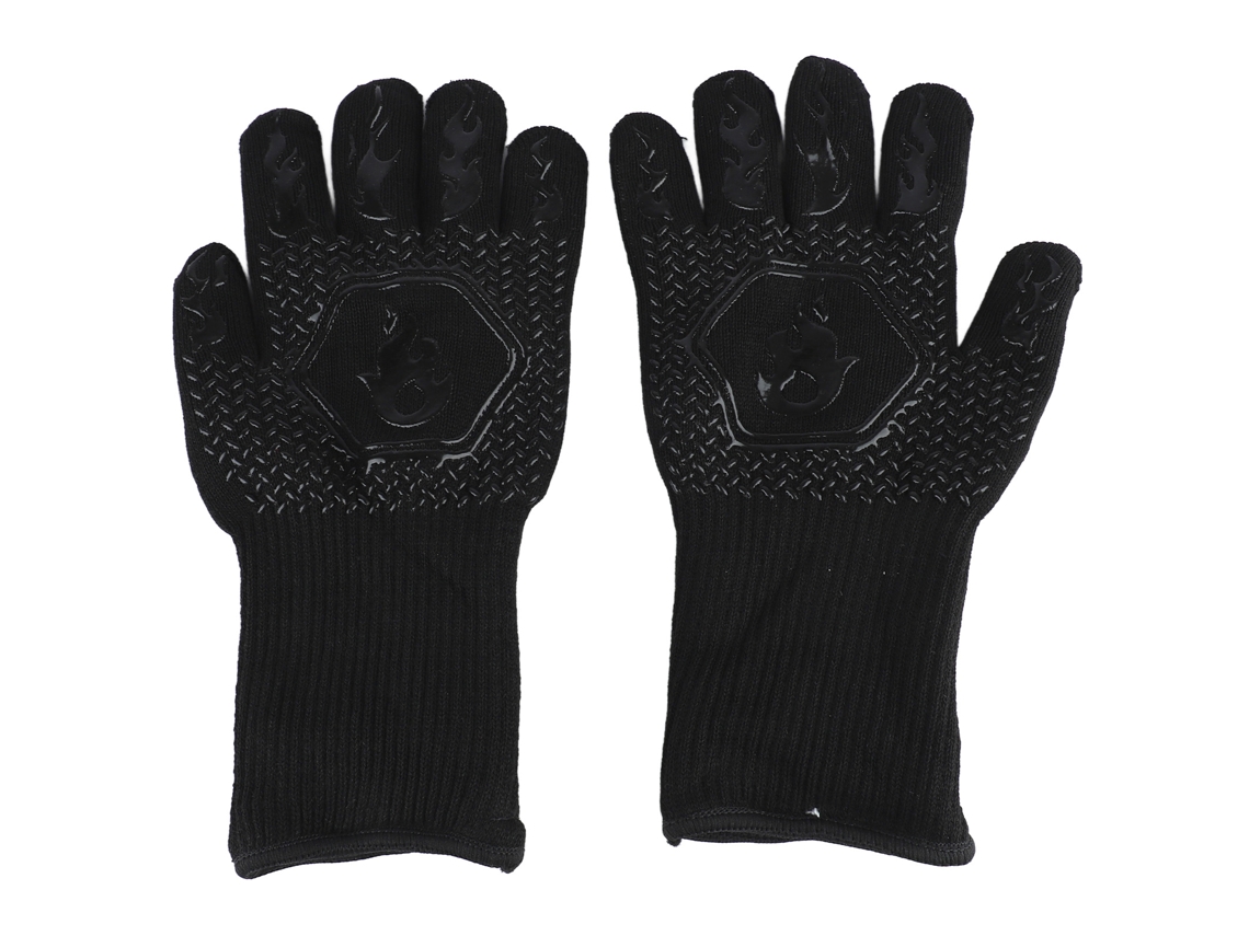Guantes Resistentes Al Calor Para Barbacoa Y Horno, De Silicona Antideslizante Y Algodón.