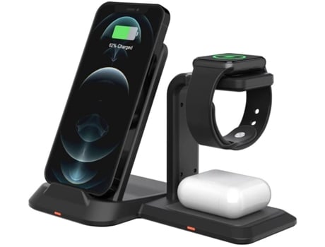 Estación de Carga Sem Base Rápido para iPhone 11 Pro/XS/12/XR/11 YIZHOOD Negro