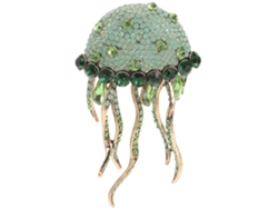 Broche de medusa con pedrería, broche para mujer, accesorio decorativo creativo para disfraces Rosewell