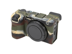 Capa Protetora De Silicone Macio Brilhante Para Sony Ilce-6700 / A6700 Camuflagem