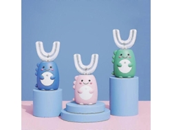 Escova De Dentes Elétrica Infantil, Dispositivo Automático De Limpeza Oral Para Crianças, Carregamento Usb, Sônica, Dinossauro Fofo Em Formato De