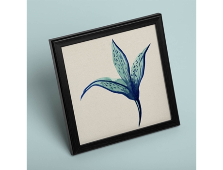 Póster NACNIC de Flores y Naturaleza. Cuadrada Si Me Amas, Ilustrada con Dibujos A Color.