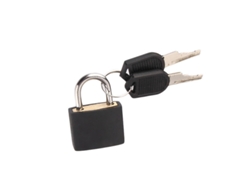 Candado de combinación para equipaje, antirrobo con núcleo de cobre, apto para mochilas, maletas y armarios (negro)