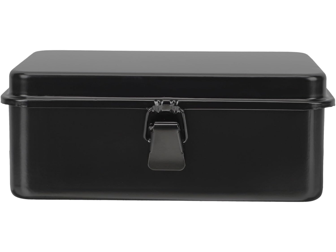 Caja Metálica Para Herramientas De 20 X 12,5 X 7,8 Cm Con Cierre Seguro Y Diseño