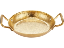 Caçarola De Aço Inoxidável Com Alças Duplas Antiderrapantes Para Cozinhar Paella E Fondue Caçarola De Aço Inoxidável Com Alças Duplas A