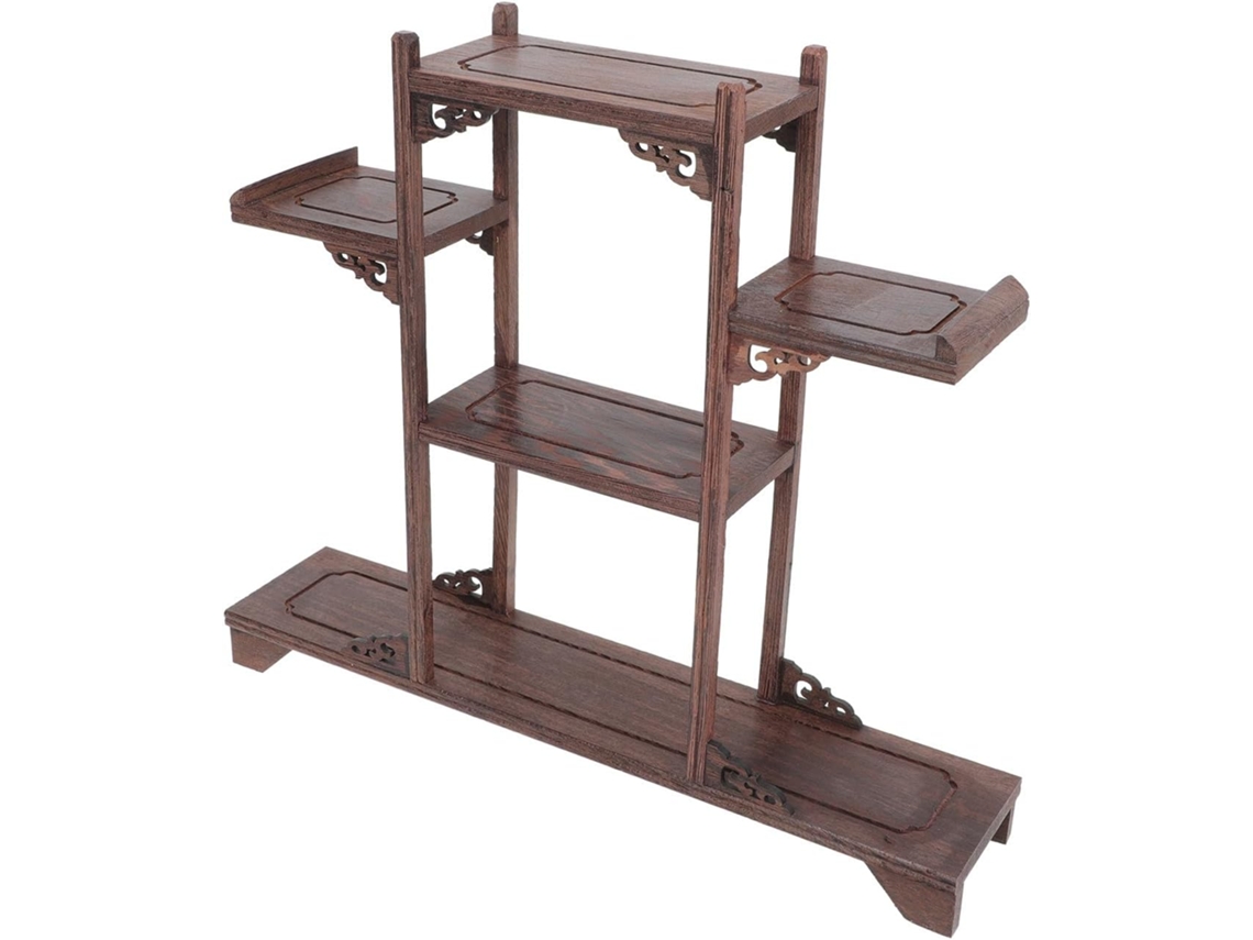 Estantería Antigua Hecha De Viga De Roble, Soporte Artesanal De Madera Dura Y Resistente.