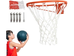 Canasta de baloncesto para exteriores Slowmoose, resistente a la intemperie, con red, ideal para garaje y camping.