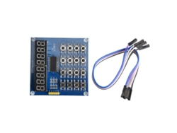 Módulo Tm1638 Con Control Mcu De 3 Hilos, Pantalla Led De 8 Bits Y Teclado De 16 Teclas Para Arduino.
