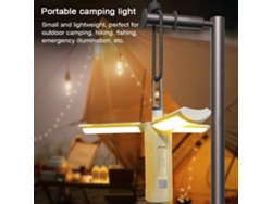 Linterna Led Plegable Para Camping Con Batería Externa, 3 Modos De Luz Regulables, Resistente Al Agua Ipx5 Para Camping, Senderismo Y Pesca.