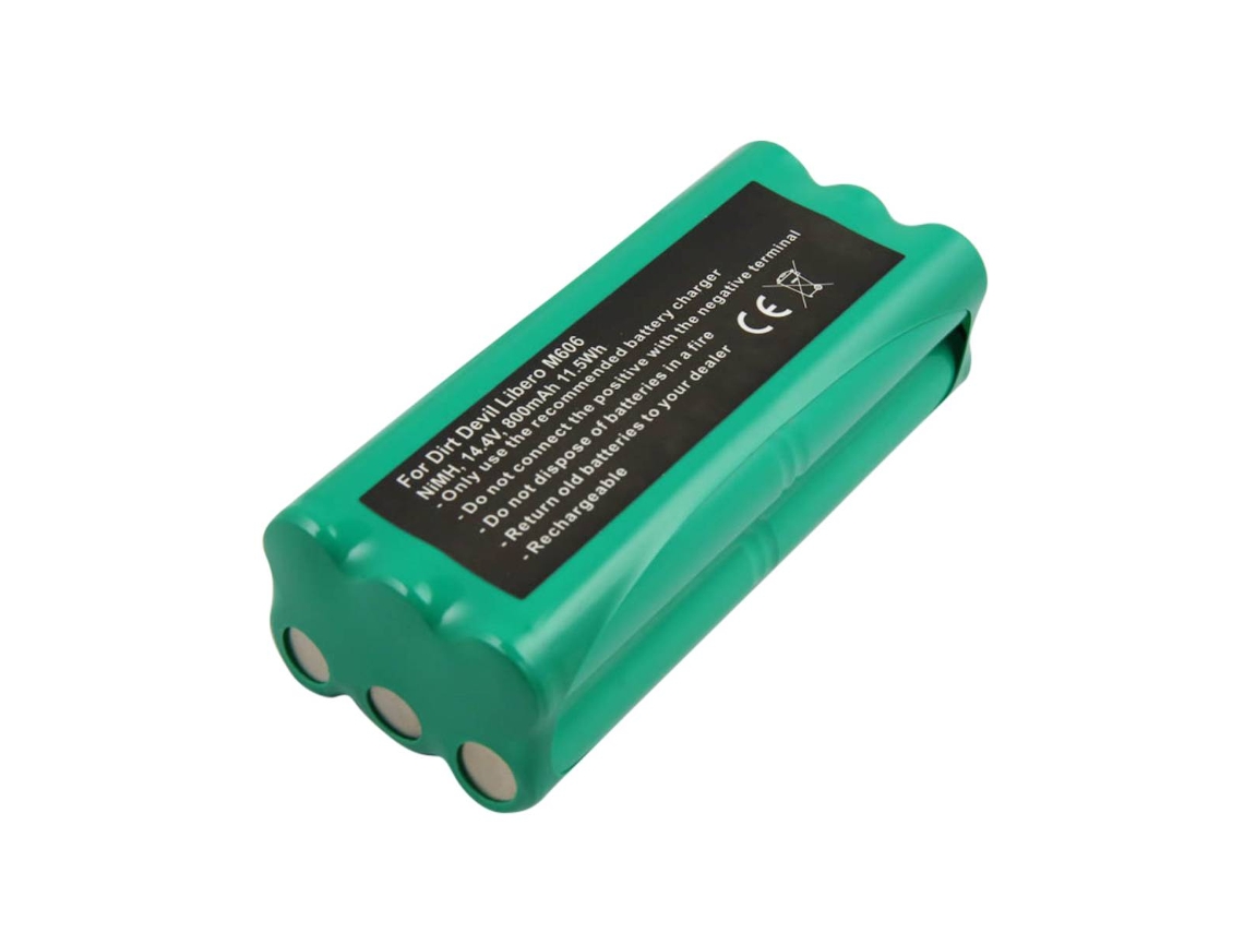Batería para aspiradora Dirt Devil M606 14,4v 800mah NiMH Verde Avizar