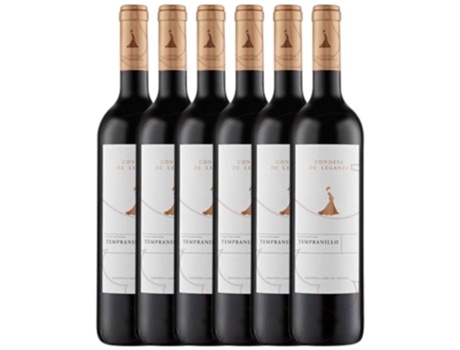 Vino CONDESA DE LEGANZA Condesa De Leganza Tempranillo Vino De La Tierra De Castilla Crianza (0.75 L - 6 unidades)