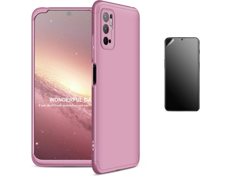 Carcasa + Protector Xiaomi Poco M3 Pro 5G Slim Armor 360º Rosa BD-HF