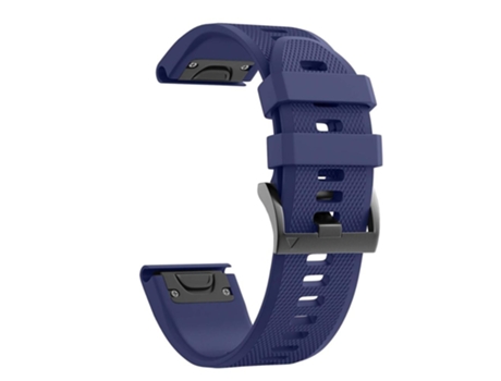 Correa de silicona para reloj inteligente Garmin Epix de 22 mm (azul medianoche)