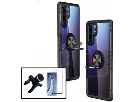 Kit Funda 3x1 Phonecare Clear Armor, Protector de Cristal Templado 5D Full Cover y Soporte Magnético de Coche Reforzado Xiaomi Redmi Note 10 Lite P...