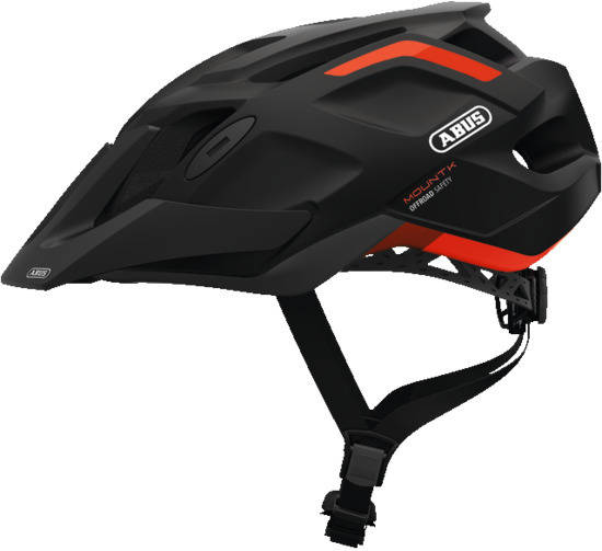 Abus Mountk Casco de bicicleta montaña para uso fuera la carretera hombre y mujer shrimp talla naranja