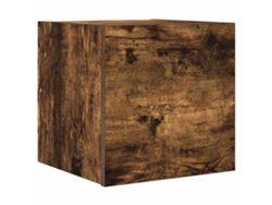 Mueble de TV de pared MAISON EXCLUSIVE en roble ahumado (30,5 x 30 x 30 cm)