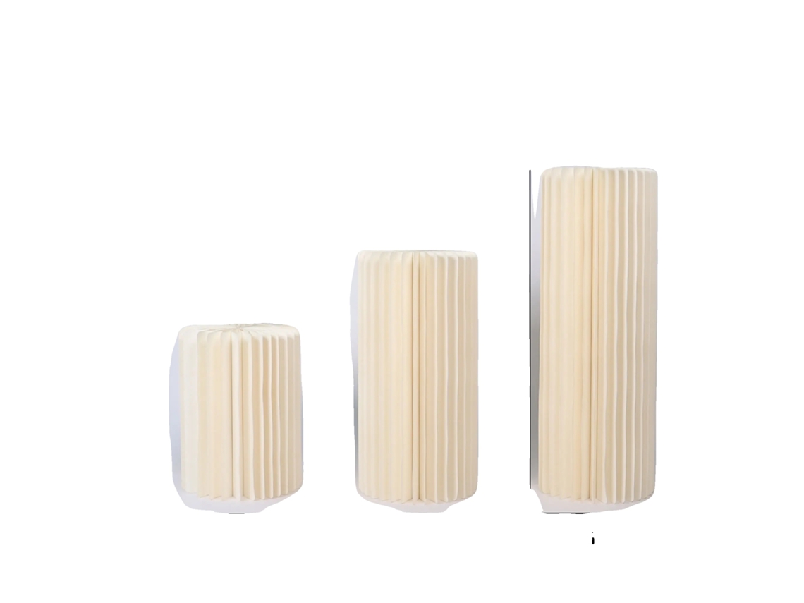 Soportes cilíndricos, patrones personalizables, adecuados para diversos eventos, altura 40, 60 y 80 cm.