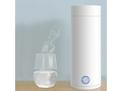 Hervidor eléctrico de 400 ml, 3 en 1, de viaje, minihervidor y minitermo, 300 W, de acero inoxidable para té, leche y café, con apagado automático.