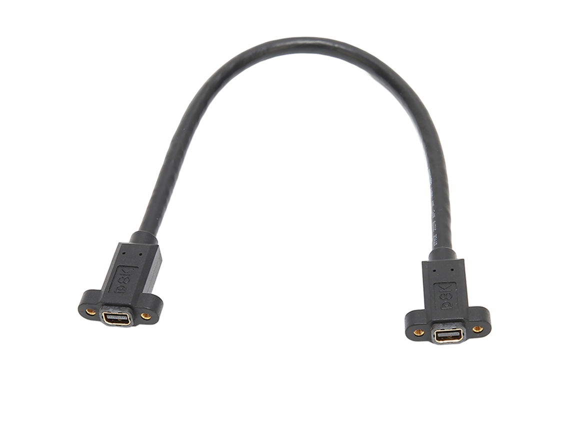 Adaptador Mini Displayport Hembra A Hembra 8k 60hz 4k 144hz Con Panel De Montaje De 30 Cm