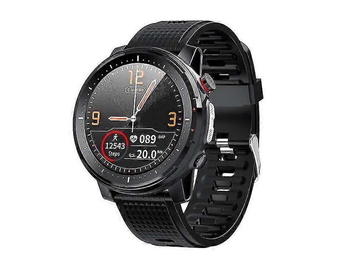 Reloj inteligente para hombre, resistente al agua, con monitor de sueño, presión arterial, frecuencia cardíaca, monitor de actividad física, bicicleta eléctrica (negro)
