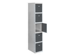 Simonlocker Profesional Desmontable 5 Puertas 1/5 400 Inicial Gris/Antracita SIMON RACK