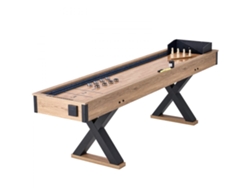 Mesa de juego de tejo y bolos 2 en 1 de 274 cm con accesorios completos Tekmaquinas