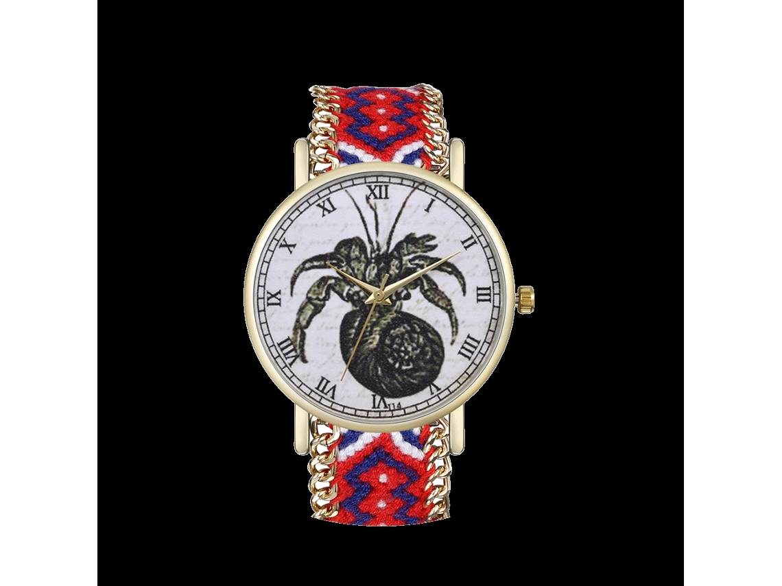 Reloj De Pulsera De Cuarzo Informal Y Moderno Con Correa De Lana T14-fg(4)