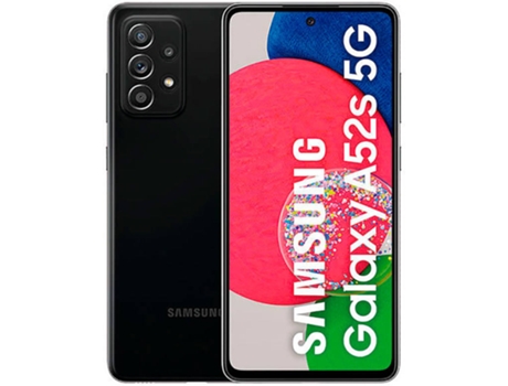 Smartphone SAMSUNG Galaxy A52S 5G (6.5'' - 6 GB - 128 GB - Negro)